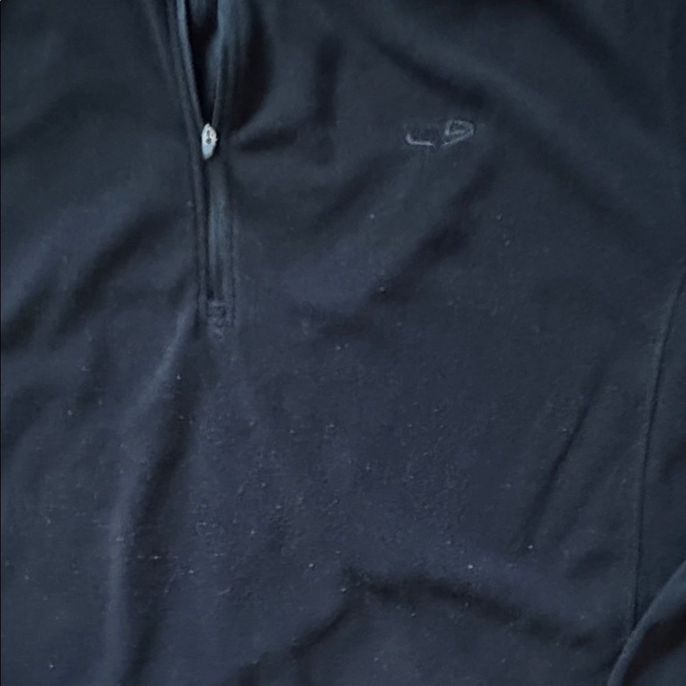 Men's Black Quarter-Zip fleece size - Picture 3 of 3